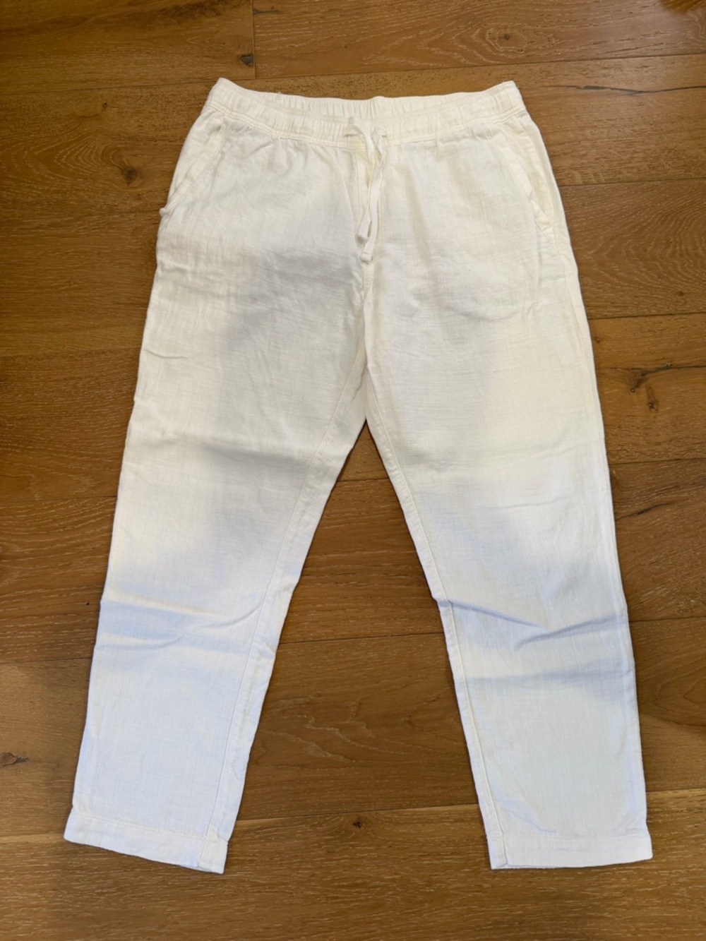 Zara Men’s White Cotton Woven pants - size large